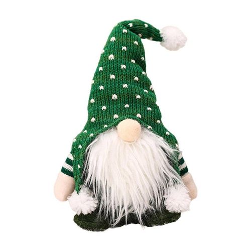 Figurine De Noël En Tricot Fait À La Main, Gnome, Décoration Suédoise, Long Chapeau, Poupée Elfe