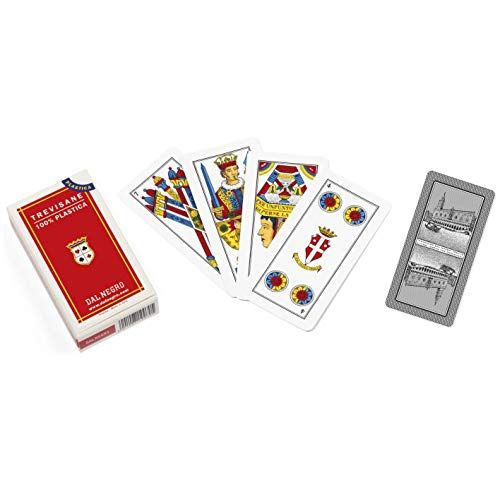 Dal Negro Dal Trevisane 15005 Cartes De Jeu Régionales Étui Rouge - Version Italienne