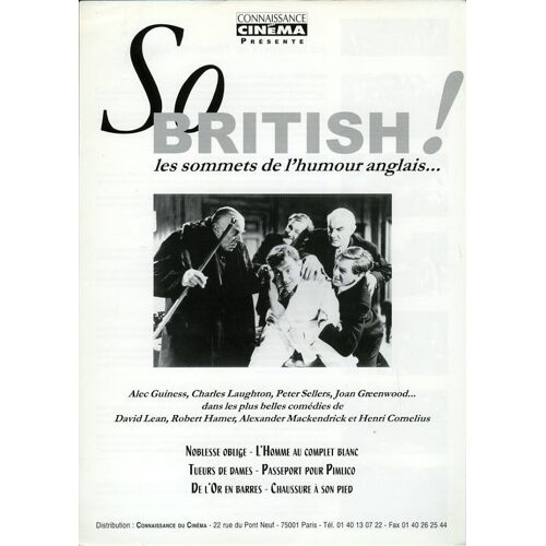 So British ! Synopsis, 6 Films Anglais, Alec Guiness, Charles Laughton, Peter Sellers, Joan Greewood
