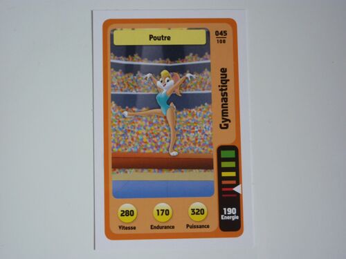 Carte Auchan Looney Tunes (Warner Bros) 045/108 "Poutre" (Lola Bunny)