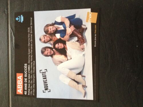 Abba Plv Fnac "40 Ans De Succès" Format 33 Tourts Papier Épais