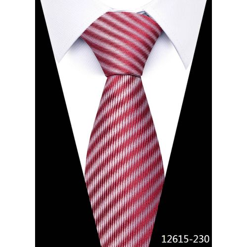 Gros Marque De Mode 8 Cm Cravate Solide Rouge Costume Accessoires Hommes Ajustement Affaires Cravate Hommes Cravate Cravate Costume De Mariage--12615-230