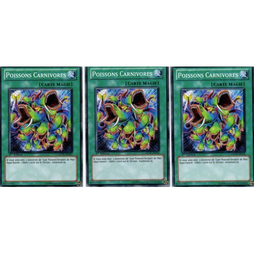 3x  -  Poissons Carnivores  -  Genf Fr055