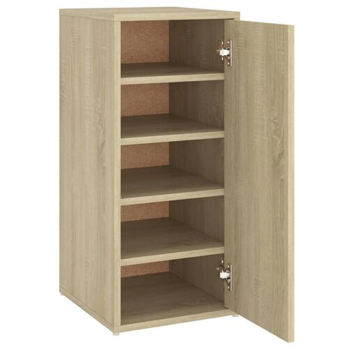 Vidaxl Armoire À Chaussures Chêne Sonoma 32x35x70 Cm Aggloméré