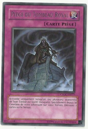 Carte Yu-Gi-Oh Csoc-Fr077 Piège Du Tombeau Royal Neuf Fr