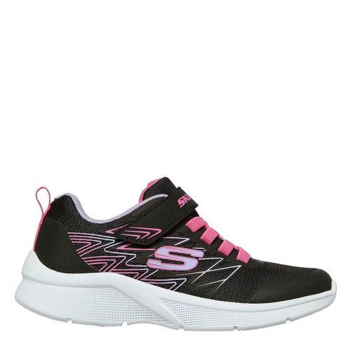 Baskets Skechers Microspecde Running Chaussures Enfants Noir/rose