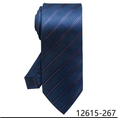 Offre Spéciale Classique 8 Cm Soie Cravate Rayure Bleu Gravatas Pour Hommes Costume Accessoires Ajustement Mariage Lieu De Travail Cadeau D'anniversaire--267