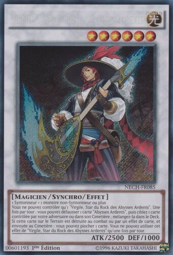 Yugioh Virgile, Star Du Rock Des Abysses Ardents : Nech-Fr085 
