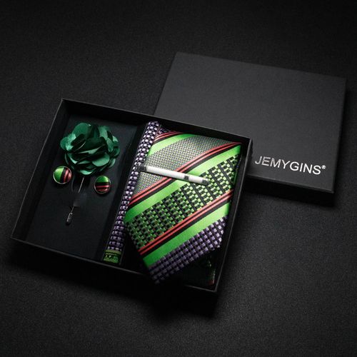 Vin Rouge Hommes Cravate Paisley Soie Cravate Poche Carré Bouton De Manchette De Luxe Coffret Cadeau Mariage Gravat Accessoires Cravate Pour Hommes--019