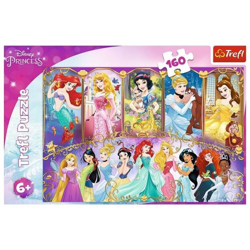AB Gee-160 Pi ces pour Enfants partir de 6 Ans Puzzles 15407 Portraits de Princesses Princesse Disney