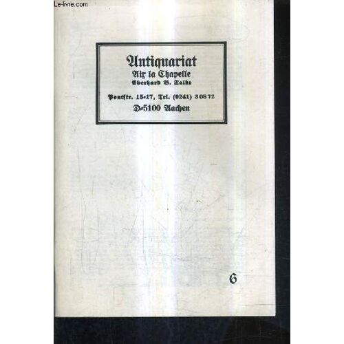 Catalogue Antiquariat Aix La Chapelle - September 1981.