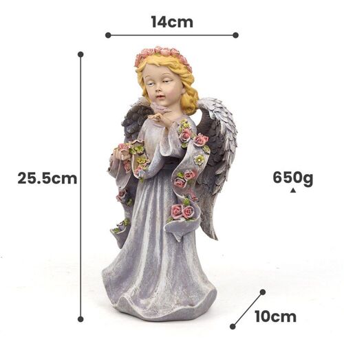 Figurines De Petite Fille Ange En Rrésine, Décoration D'aménagement Paysager Extérieur, Jardin Féerique, Balcon, Sculpture De Fille Ange