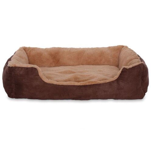 Lit Pour Chien Coussin Pour Chien Panier Pour Chien Avec Coussin Réversible Taille Et Couleur Au Choix 75x60x19 Cm Beige Marron