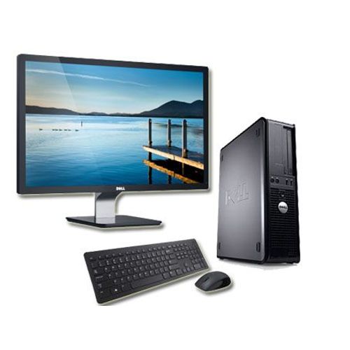 Dell Optiplex 780 Desktop + Ecran 22' - Intel Core Duo E5300 / 2.60 GHz - RAM 2 Go - HDD 160 Go - DVD - GigaBit Ethernet - Windows 7 Professionnel