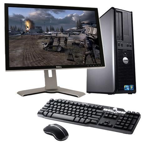 Dell Optiplex 780 Desktop + Ecran 20' - Intel Core Duo E5300 / 2.60 GHz - RAM 2 Go - HDD 160 Go - DVD - GigaBit Ethernet - Windows 7 Professionnel