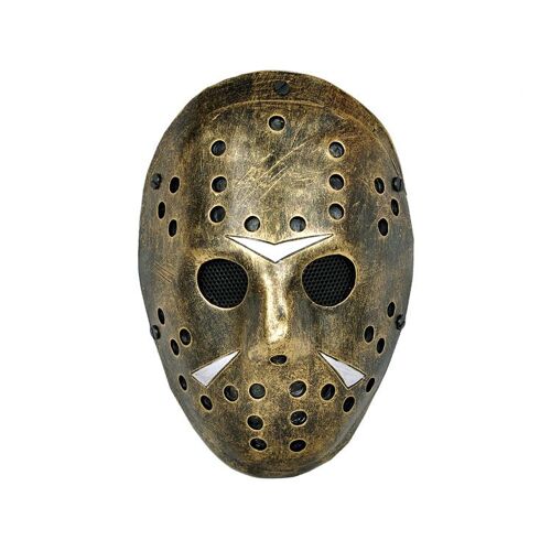 Masque Rigide Protection Airsoft Paintball Fibre De Verre Grille Grillage Déguisement Cosplay Film Horreur Costume Jason Voorhees Gardien Hockey Vendredi 13 Friday 13th Halloween Slasher Soirée Fête