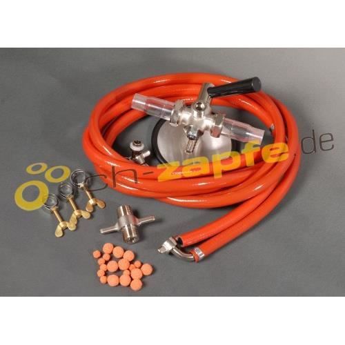 Kit de nettoyage de conduites de bière - ICH-ZAPFE.DE - complet avec éponge et accessoires