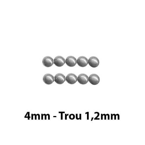50 Perles Magiques 4 Mm Gris Grade A