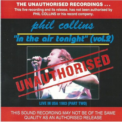 Phil Collins In The Air Tonight Live Vol 2 