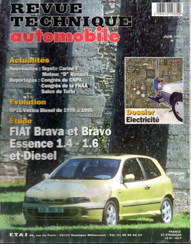 Revue Technique Automobile   N° 585 : Fiat Bravo Et Brava  Ess 1.4 - 1.6 Et Diesel