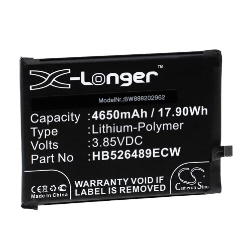 Vhbw Batterie Compatible Avec Huawei Med-L29, Med-L29n, Med-Lx9, Med-Lx9n, Y6p Smartphone (4650mah, 3,85v, Li-Polymère)