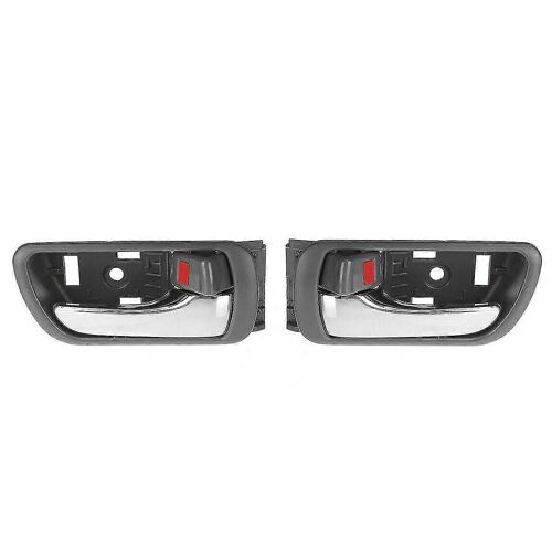 2pcs Interior Inner Inside Door Handle Chrome For Cv36 2002-2006 69206-33030lh 69205-33040rh