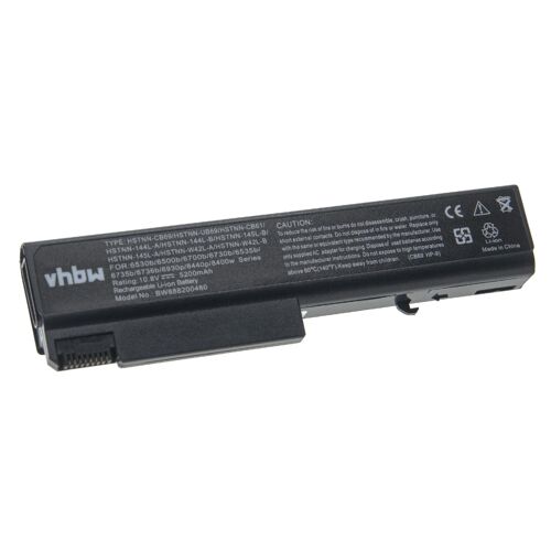 vhbw Batterie remplacement pour HP HSTNN-CB61, HSTNN-CB69, HSTNN-IB68, HSTNN-IB69 pour ordinateur portable Notebook (5200mAh, 10,8V, Li-ion)