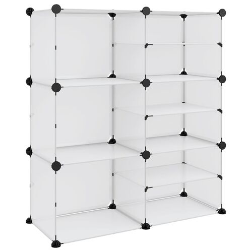 vidaXL Étagère à chaussures Transparent 84x31,5x93 cm PP