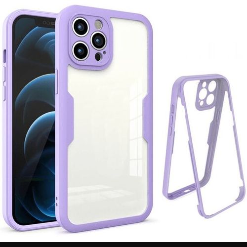 Coque Coque Anti-Crash 360 Protection Anti-Choc Avant Et Arriére Pour Iphone 13 - Violet
