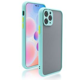 Coque Antichoc Caméra Protection Pour Iphone 12 Pro Max - Bleu Clair