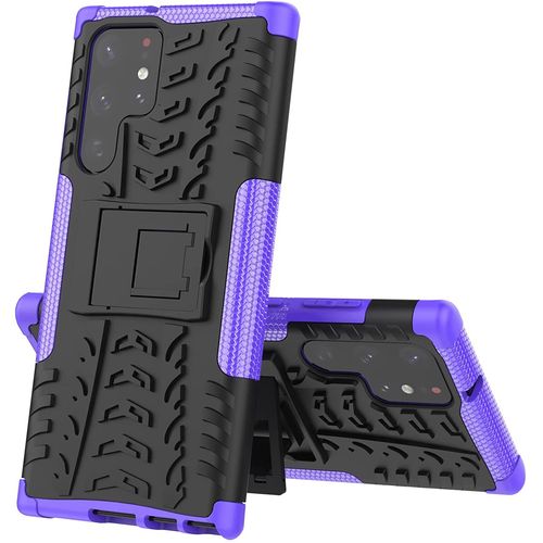 Coque Pour Samsung S22 Ultra 5g Protection Militaire Shock-Absorption Et Anti-Rayures Amovible 2 En 1 Coque De Samsung Galaxy S22 Ultra 5g. Hyun Purple