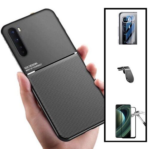 Kit Coque Magnétique Lux + Film De Verre Trempé 5d À Couverture Complète + Support Magnétique L Pour Xiaomi Mi 10 Ultra