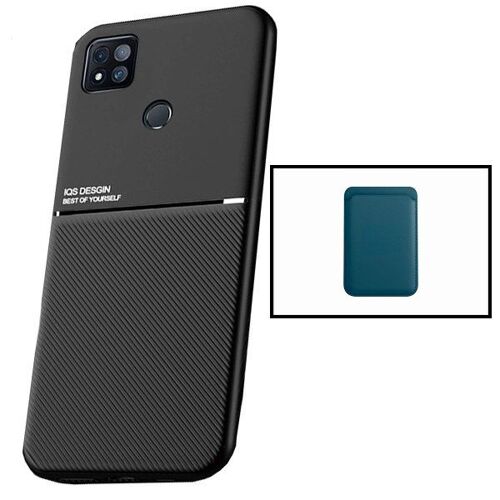 Kit Coque Magnétique Lux + Portefeuille Magnétique Bleu pour Xiaomi Poco C3