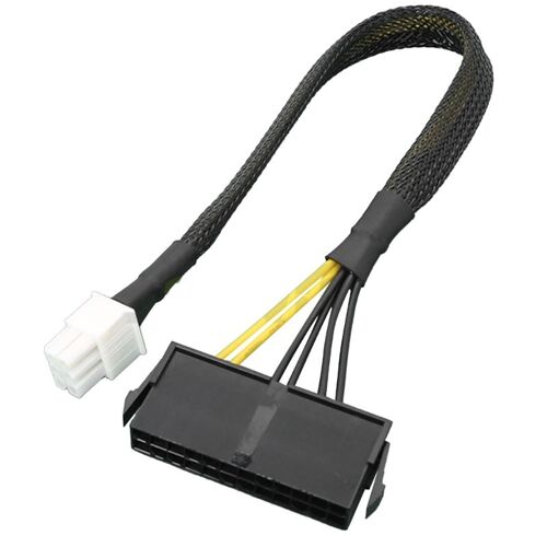 Ligne de Conversion ATX PSU femelle à mâle 24 broches à 6P, fil d'extension pour acer 6 broches