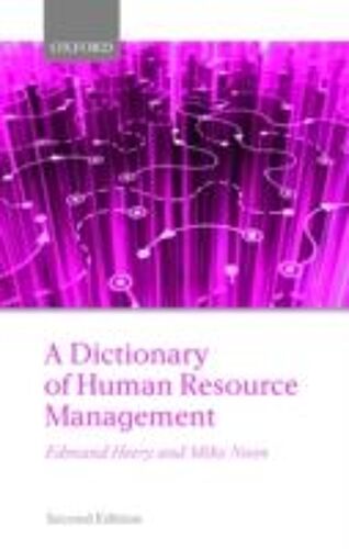 A Dictionary Of Human Resource Management