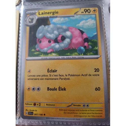 Peu Commune - Pokemon - Écarlate Et Violet De Base - Lainérgie 67/198