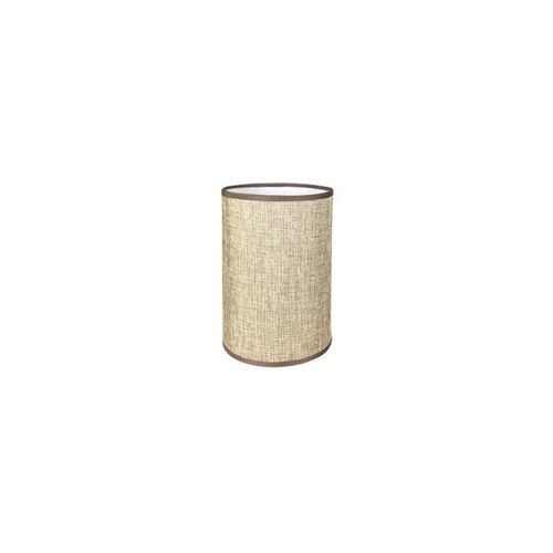 Abat-Jour Cylindrique Tissu En Lin Fait A La Main, Pour Lampe De Table, Suspension, Lampadaire (Cafe, Diametre 14 Cm X Hauteur 20 Cm) Goodnice