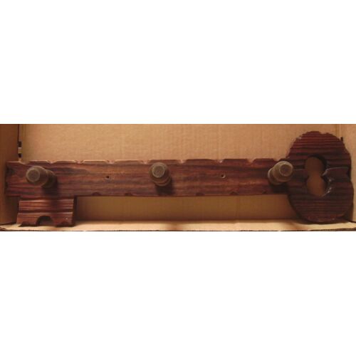 Porte Manteaux Bois " Clé / Clef "- 3 Points