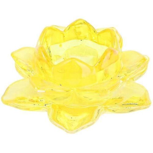 Bougies colorées Crystal Lotus Bougies Fleurs en Verre Porte-lampes Porte-lampe