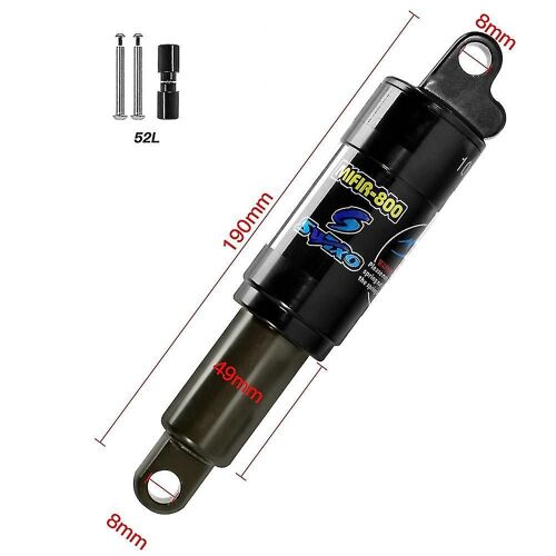 Mountain Bicycle Rear Shocks 850/1000 Lbs Oil Spring Shock For E-Bike Snow Bike,190-24l