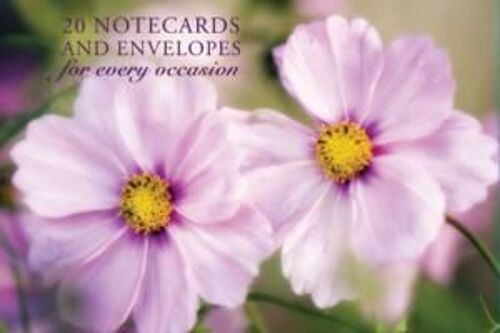 Card Box Of 20 Notecards And Envelopes: Pink Cosmos: A Delightful Pack Of High-Quality Flower Gift Cards And Decorative Envelopes.