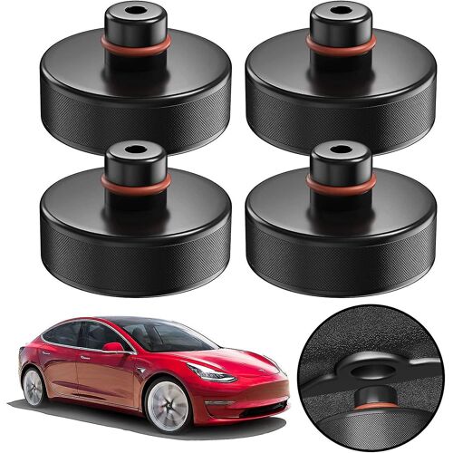 Pour Tesla Model 3 4-Pack Rolling Jack Tampons En Caoutchouc Et Support Universel En Caoutchouc De Voiture Et Réglage Pratique Pour La Protection De La Prise De Voiture Et Du Camion Contre Scratc