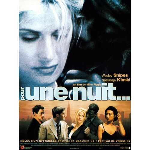 Pour Une Nuit - Affiche Originale De Cinéma - Format 120x160 Cm - Un Film De Mike Figgis Avec Wesley Snipes, Nastassja Kinski, Kyle Maclachlan, Ming-Na Wen, Robert Downey Jr. - Année 1997
