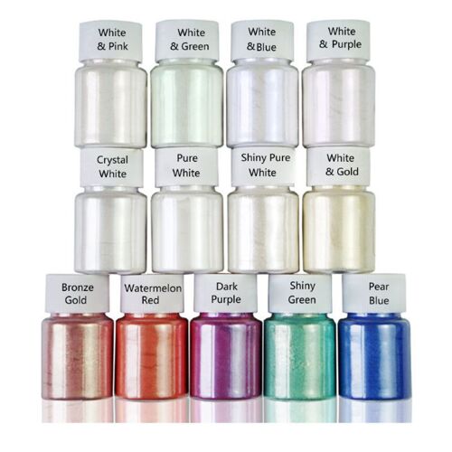 Poudre De Résine Aurora 13 Couleurs, Kit De Pigments Nacrés Mica, Colorants Résine Colorant Résine Époxy Couleur Tonifiante Fabrication De Bijoux