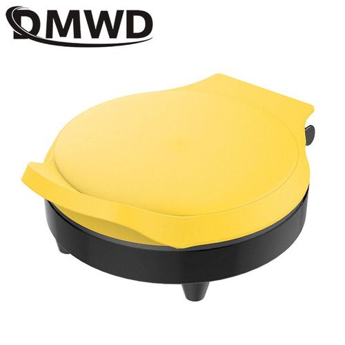 DMWD-Poêle à Crêpière Électrique Chauffante Double Face,Type Suspension,220V,Machine à Crêpes,Tarte,Pizza,Plaque de Cuisson - Type Yellow
