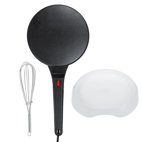 Machine électrique antiarina pour crêpes,pizzas et crêpes,plaque de cuisson,poêle à gâteaux,outils de cuisine,220V,600W - Type Black