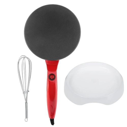 Machine électrique antiarina pour crêpes,pizzas et crêpes,plaque de cuisson,poêle à gâteaux,outils de cuisine,220V,600W - Type Rouge