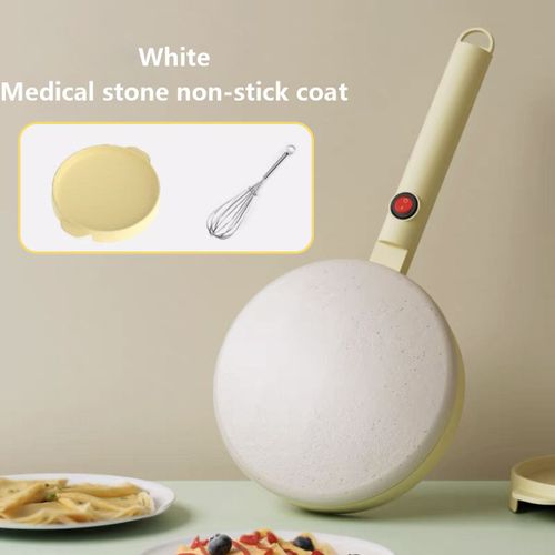 JIQI-Crêpière électrique antiarina,220V,pour pizza,pansement,plaque de cuisson,poêle à gâteaux,outils de cuisine,rose,EU US - Type Yellow 600W #B