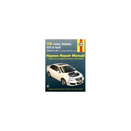 Vw Jetta, Rabbit, Gti & Golf 2006 Thru 2011 Haynes Repair Manual