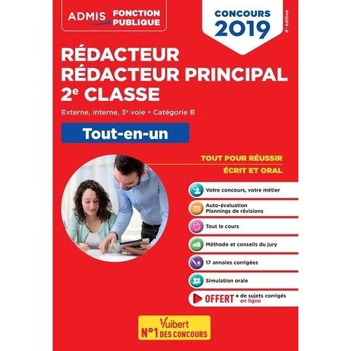 Concours Rédacteur Et Rédacteur Principal Territorial - Externe, Interne, 3e Voie, Catégorie B